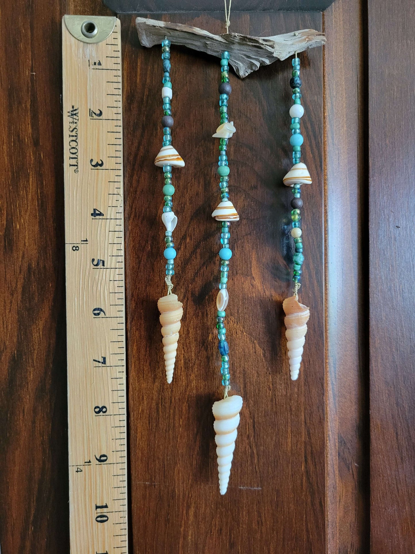 Beaded Shell Decor - Spiral Shell