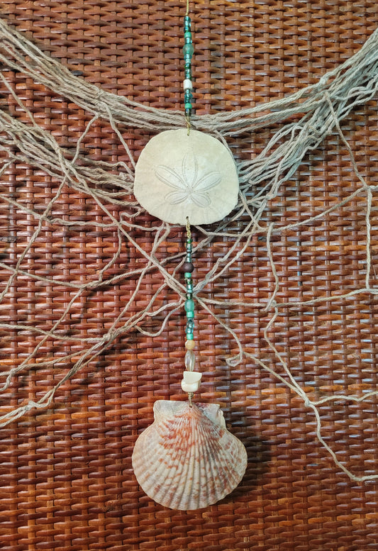 Beaded Shell Decor - Sand Dollar