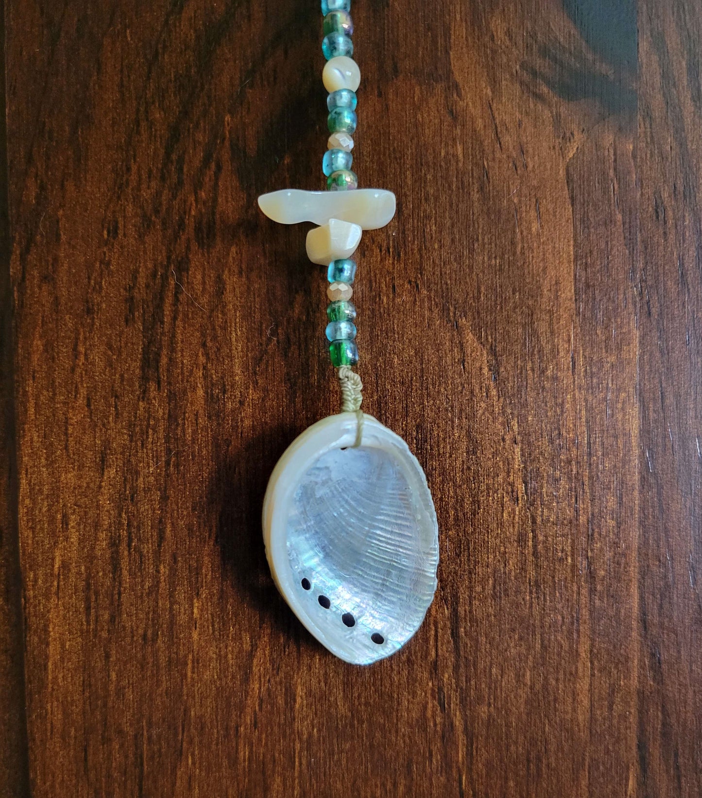 Beaded Shell Decor - Abalone