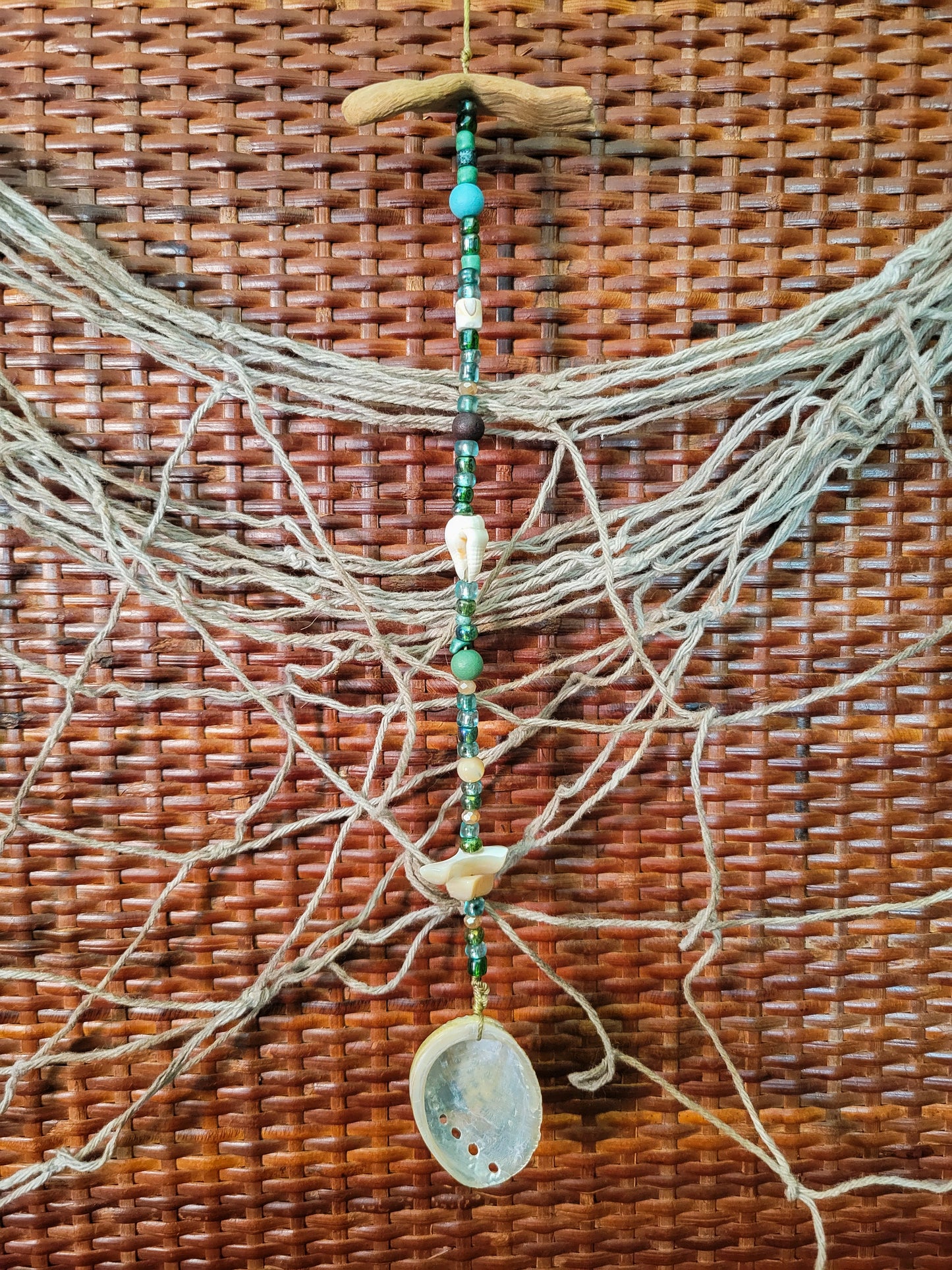 Beaded Shell Decor - Abalone