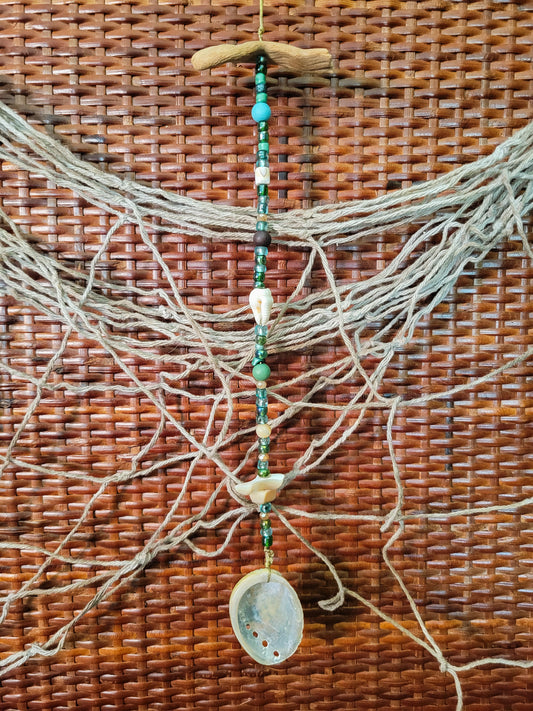 Beaded Shell Decor - Abalone