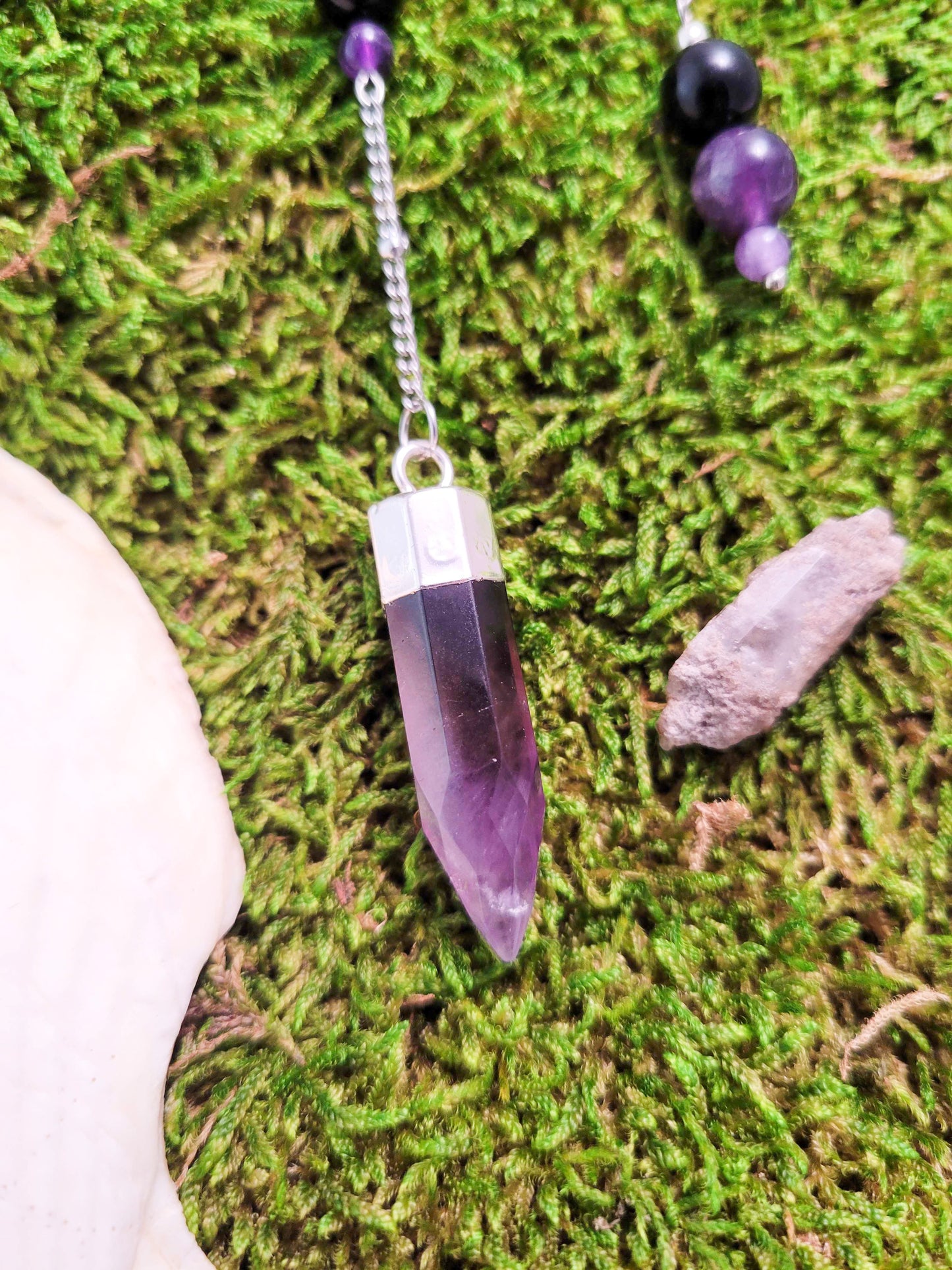Amethyst and Jasper Pendulum