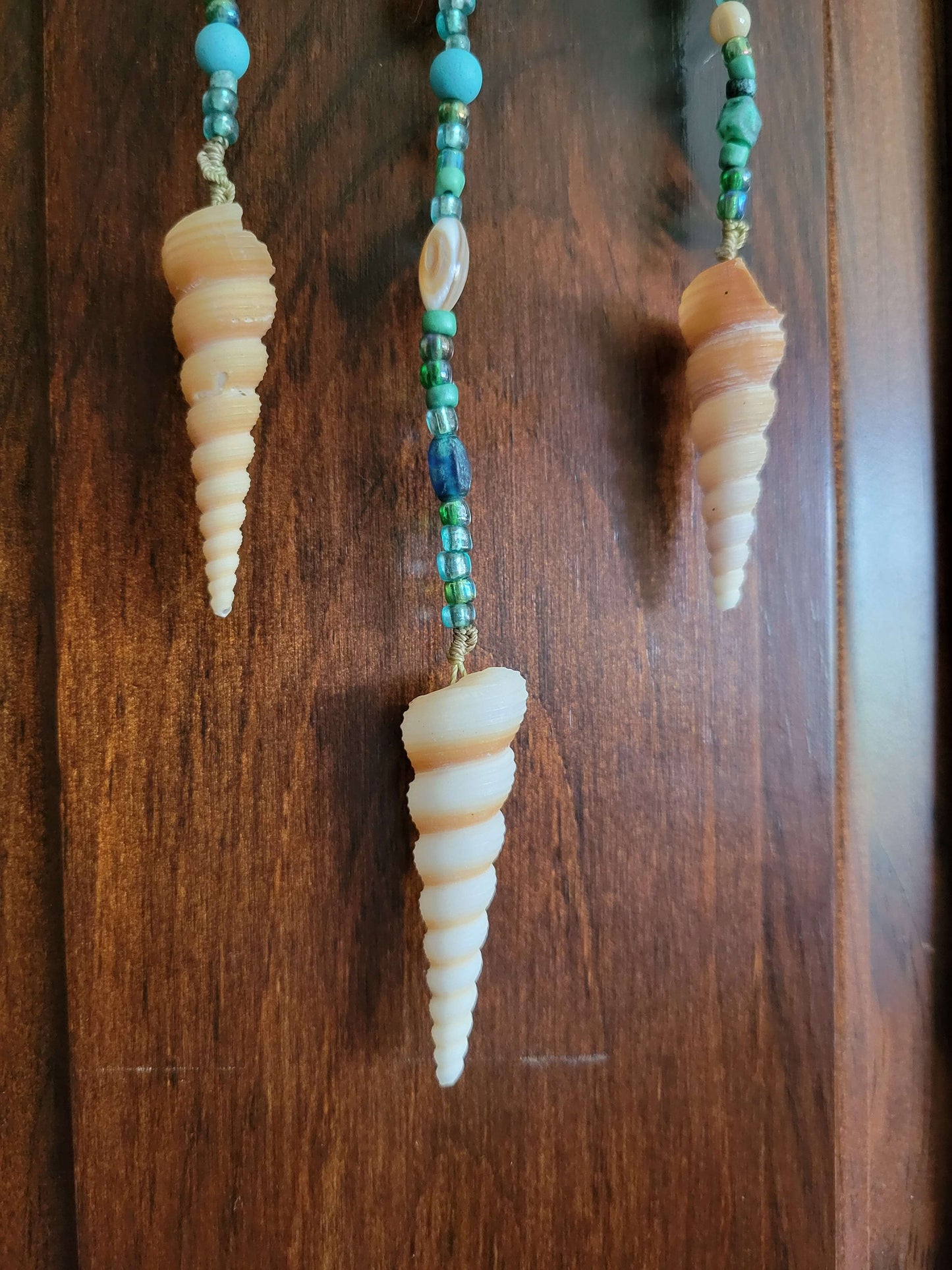 Beaded Shell Decor - Spiral Shell