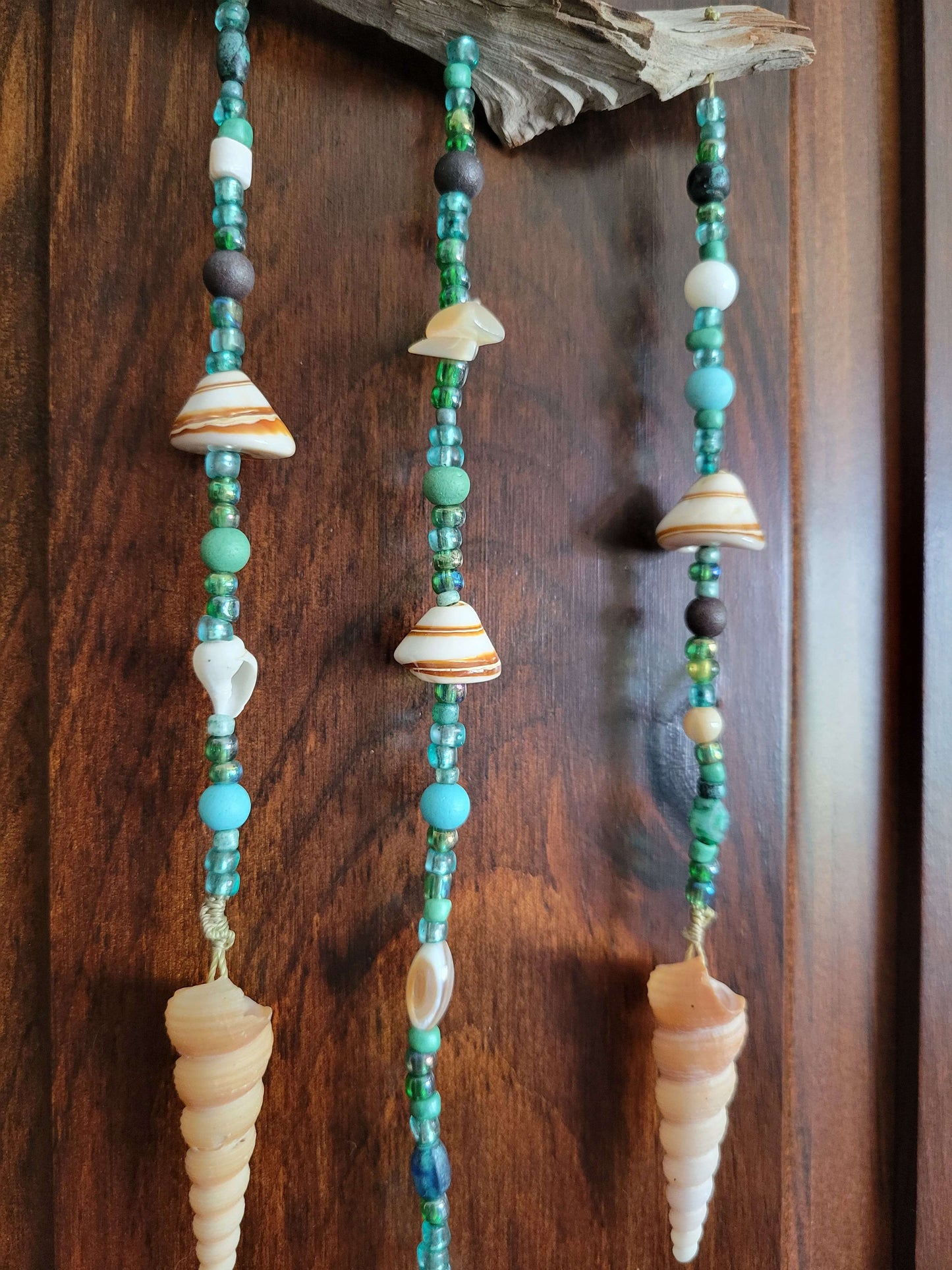 Beaded Shell Decor - Spiral Shell
