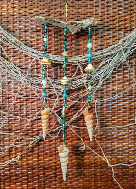 Beaded Shell Decor - Spiral Shell